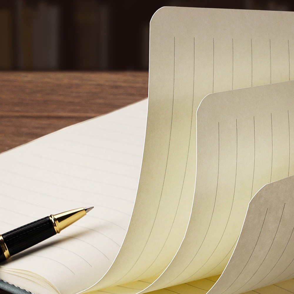 Sổ tay dày A5 bìa họa tiết màu trơn đơn giản làm nhật kí / sổ kế hoạch