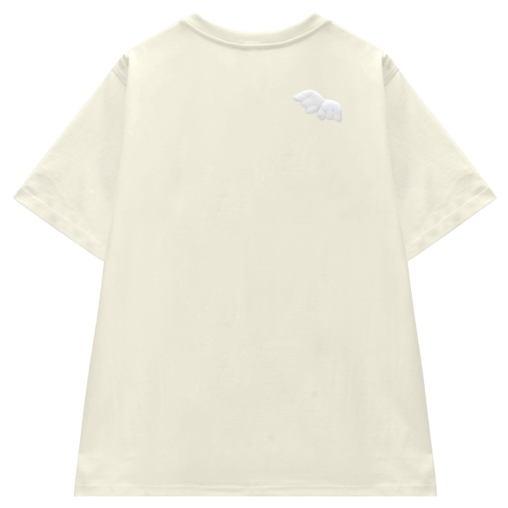 Áo thun tay lỡ nam nữ cotton thoáng mát Weeé Wing - XXME - Be / Đen