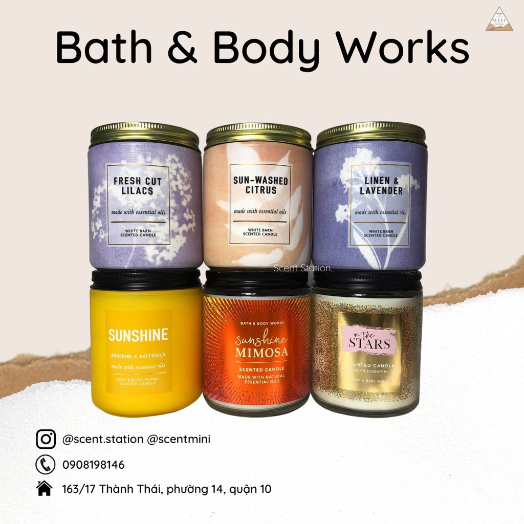 Nến thơm 1 bấc Bath &amp; Body Works 198g