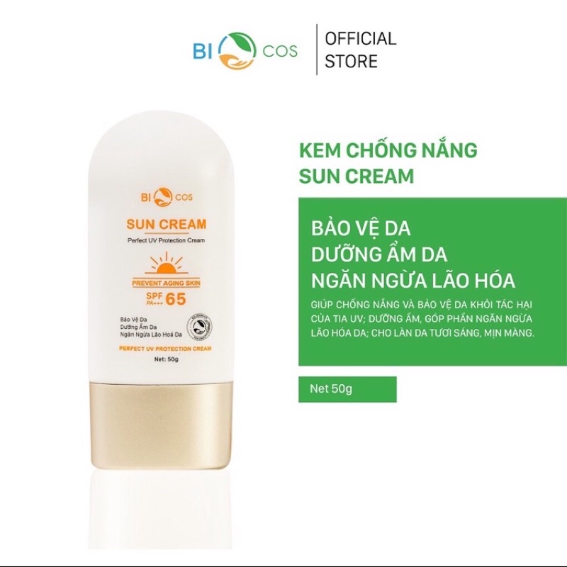 Kem Chống Nắng BIOCOS Sun Cream SPF65+++