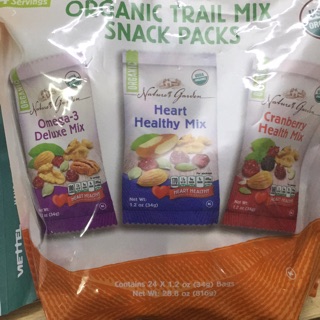 TRAIL MIX SNACK PACKS 24gói nhỏ - Hạt tổng hợp sấy khô