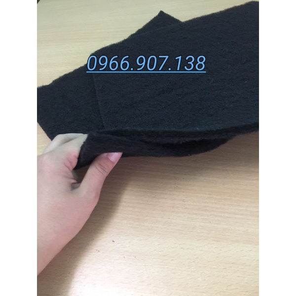 2 Mét Bông Lọc Khử Mùi Than Hoạt Tính. Tấm Lọc Carbon Khử Mùi  Dày 8~10mm
