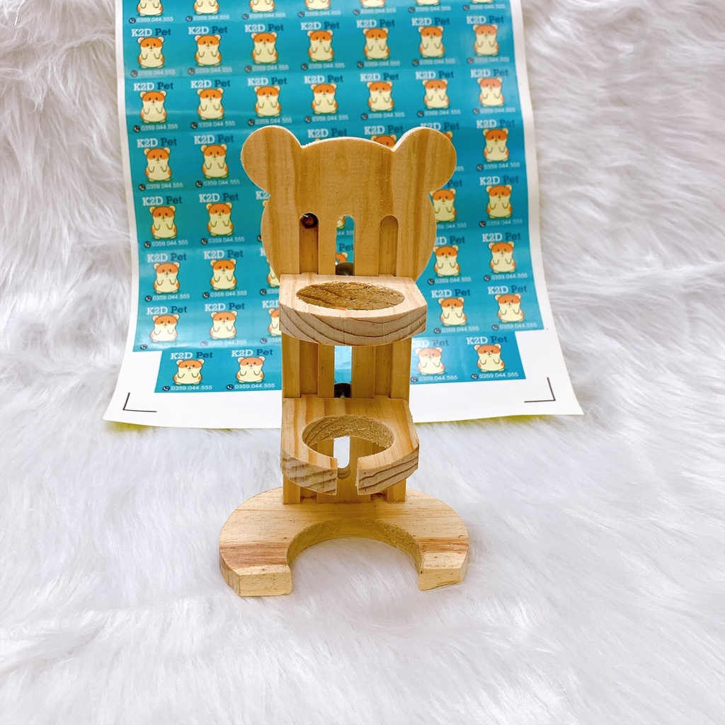 Đế bình nước hình gấu cho Hamster (ko kèm bình)