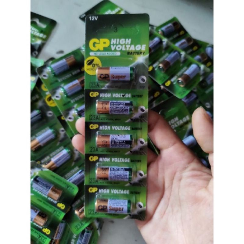 vỉ 5 viên Pin 12v GP 27A và 23A