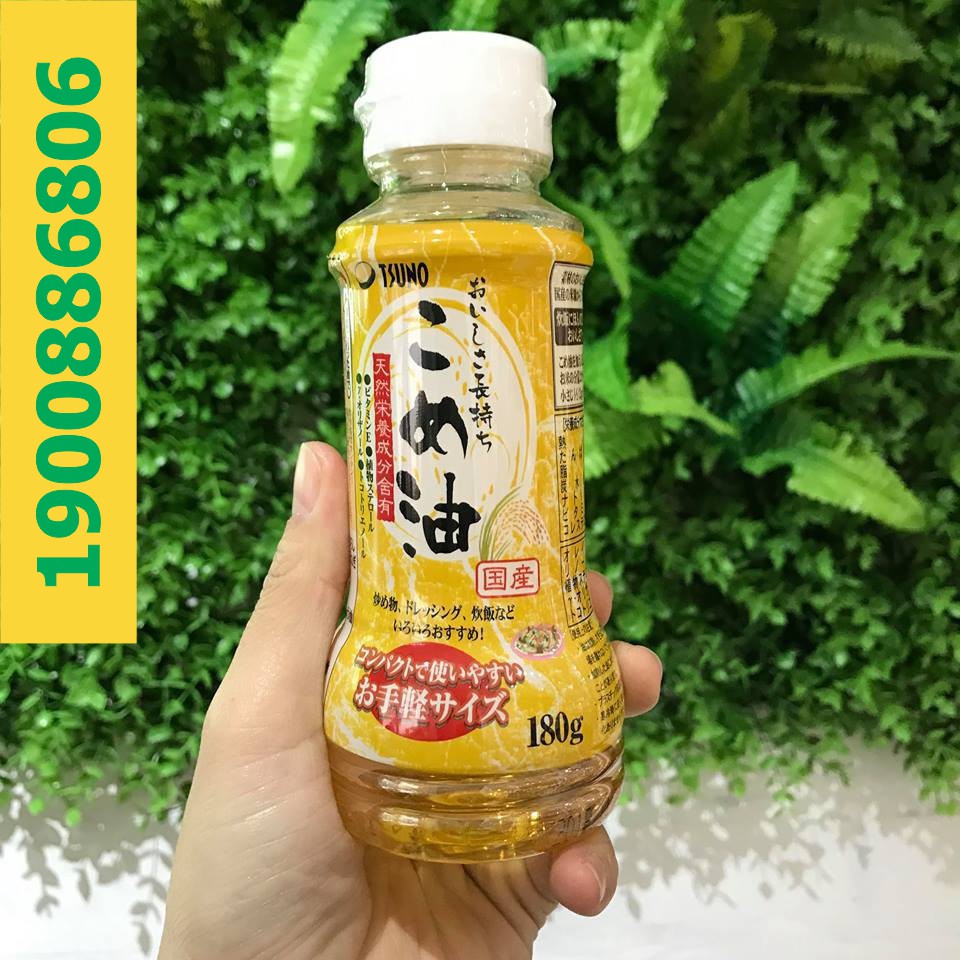 Dầu gạo nguyên chất cao cấp Tsuno 180g - KONNI39 SƠN HÒA