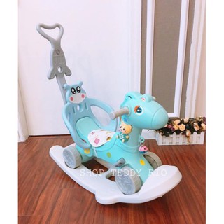 Ngựa bập bênh 3in1 2in1 có nhạc cho bé dành cho bé từ 1-3 tuổi