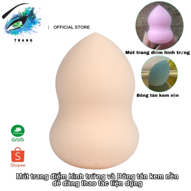 Bông mút dùng tập gắn mi nối / Nối mi Lash Art ( nối mi trang trí nghệ thuật ) hoặc make up, tán kem nền makeup