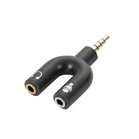 Bộ gộp micro và audio âm thanh ra 1 cổng jack cắm 3.5mm tiện lợi