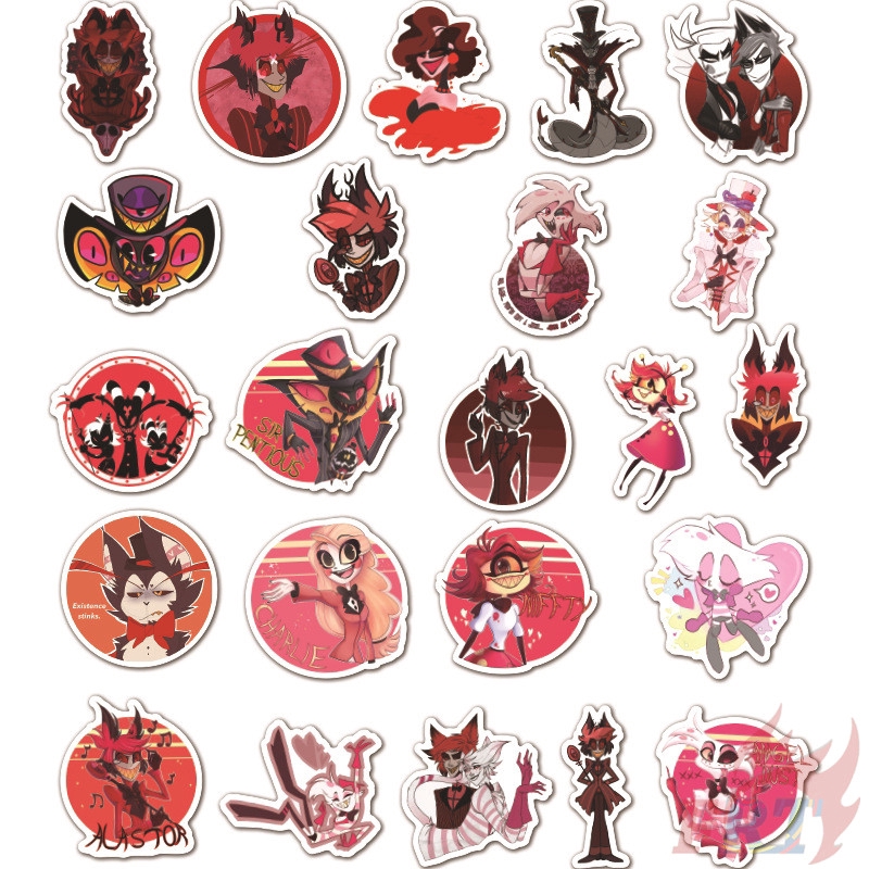 Set 50 Miếng Dán Chống Thấm Nước Hình Nhân Vật Hoạt Hình Dùng Để Trang Trí Phòng Khách Sạn