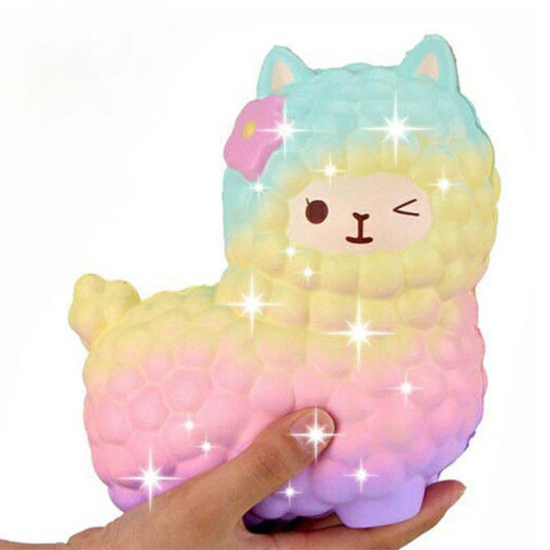 Đồ Chơi Squishy Hình Con Cừu Màu Galaxy