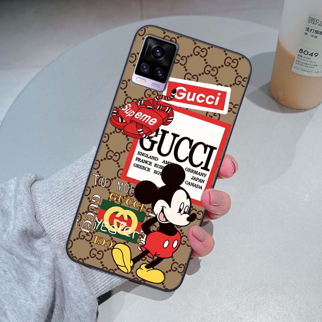 Ốp lưng Vivo V20 hình thương hiệu, thời trang, cute, đáng yêu