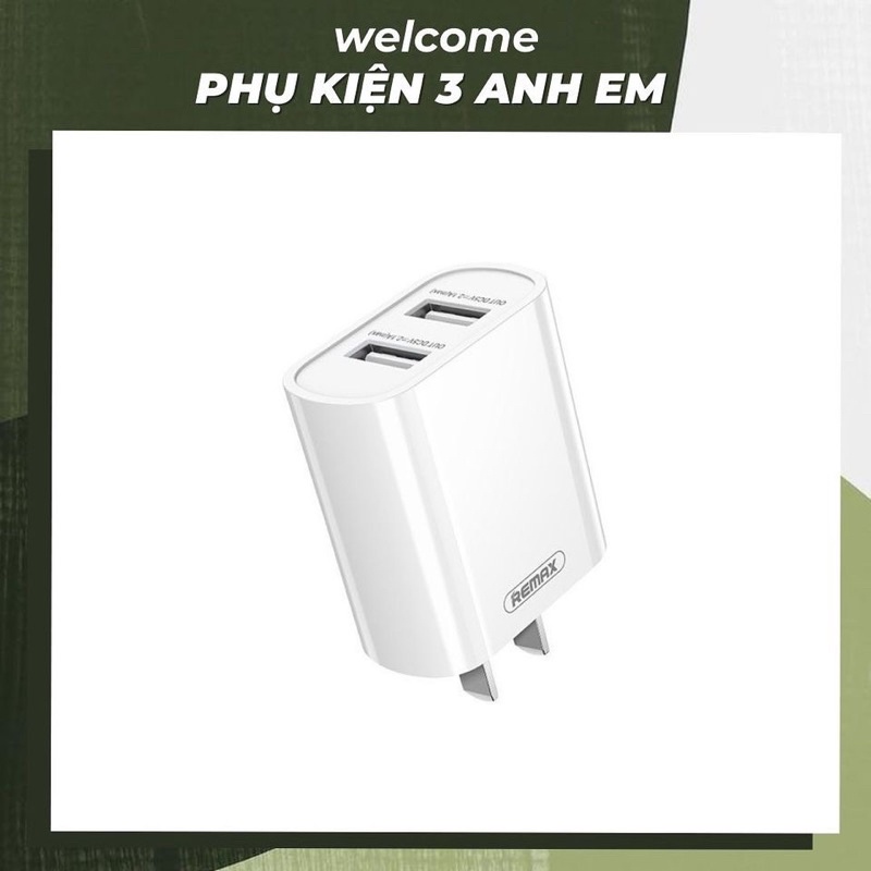 Củ sạc Remax RPU35 Chính Hãng Hỗ trợ sạc nhanh Cho iPad Pin Dự Phòng Cáp Sạc Tai nghe Bluetooth Airpod iPhone