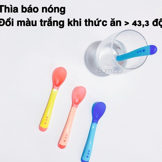 Thìa báo nóng, dĩa báo nóng ăn dặm cho bé