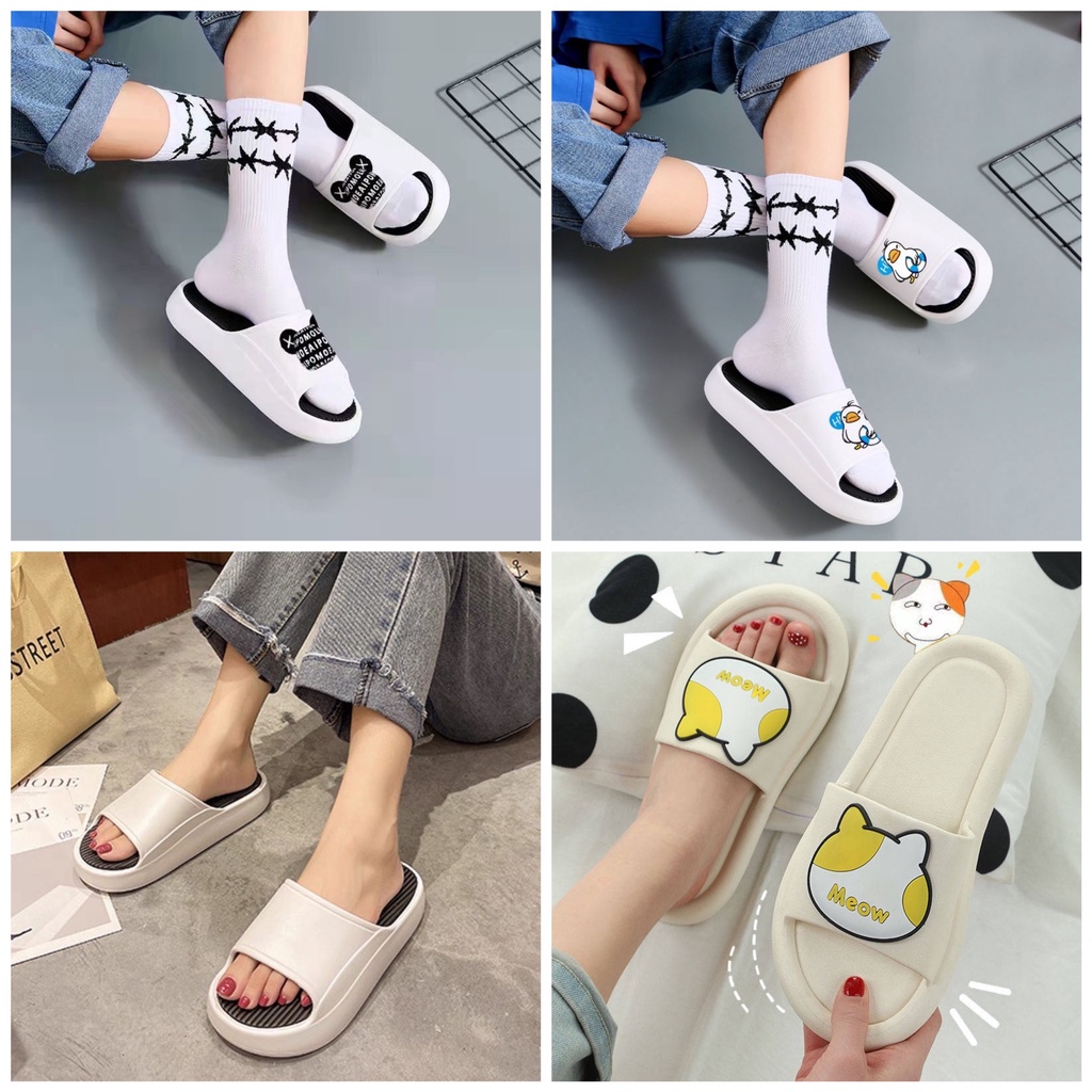 Dép nữ Eva, đế đúc quai ngang, đi tròng nhà, ngoài trời mưa không sợ trơn trượt