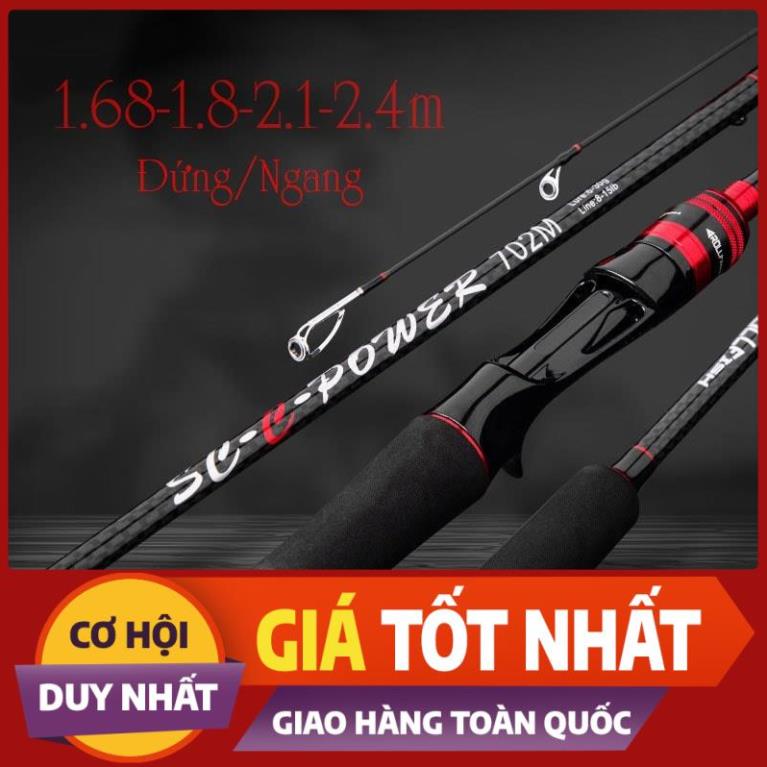 Cần câu lure máy ngang và máy đứng carbon RollFish đầu bu chống xoắn Shop Đồ câu phía bắc