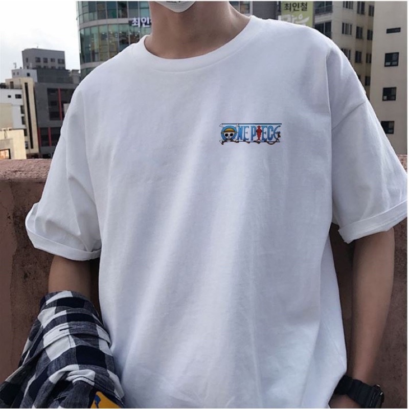 Áo Phông form rộng unisex nam nữ One Piece M7 Cực Ngầu áo thun trắng nam nữ form rộng oversize