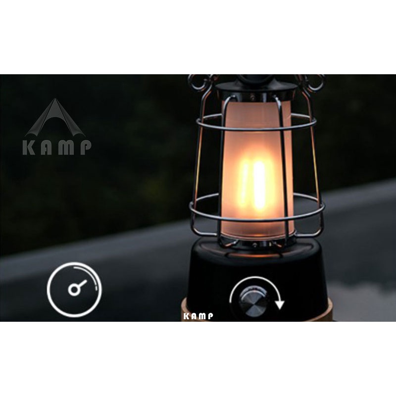 Đèn Cắm Trại, Đèn Led dã ngoại pin sạc Retro Hemp Rope Lantern Wild Land | BigBuy360 - bigbuy360.vn
