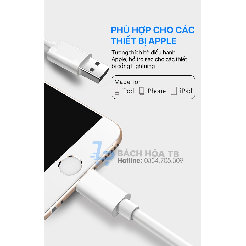 [CÓ BÁN SỈ] Dây Sạc iPhone FOXCON - Cáp Sạc iPhone Lightning-Hỗ trợ Sạc Ip, Ipad-Tốc Độ Sạc Tiêu Chuẩn