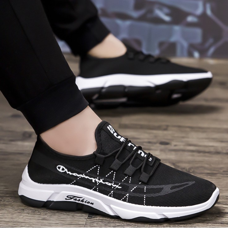 Giày thể thao sneaker nam D74, phong cách trẻ trung năng động, đế cao su non đi cực êm