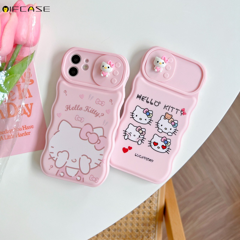 Ốp Điện Thoại Chống Sốc Họa Tiết Hello Kitty Cho iPhone 13 12 11 Pro Max XS Max XR X