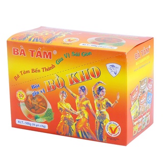 Bột gia vị nấu bò kho bà tám gói 10g hộp 50 gói