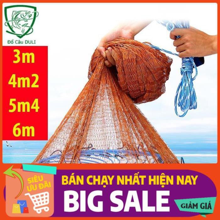 XẢ LÔ CHÀI CÁ - chài đánh cá Thái Lan sợi dù có đĩa chuyên bắt cá tôm LDC-8