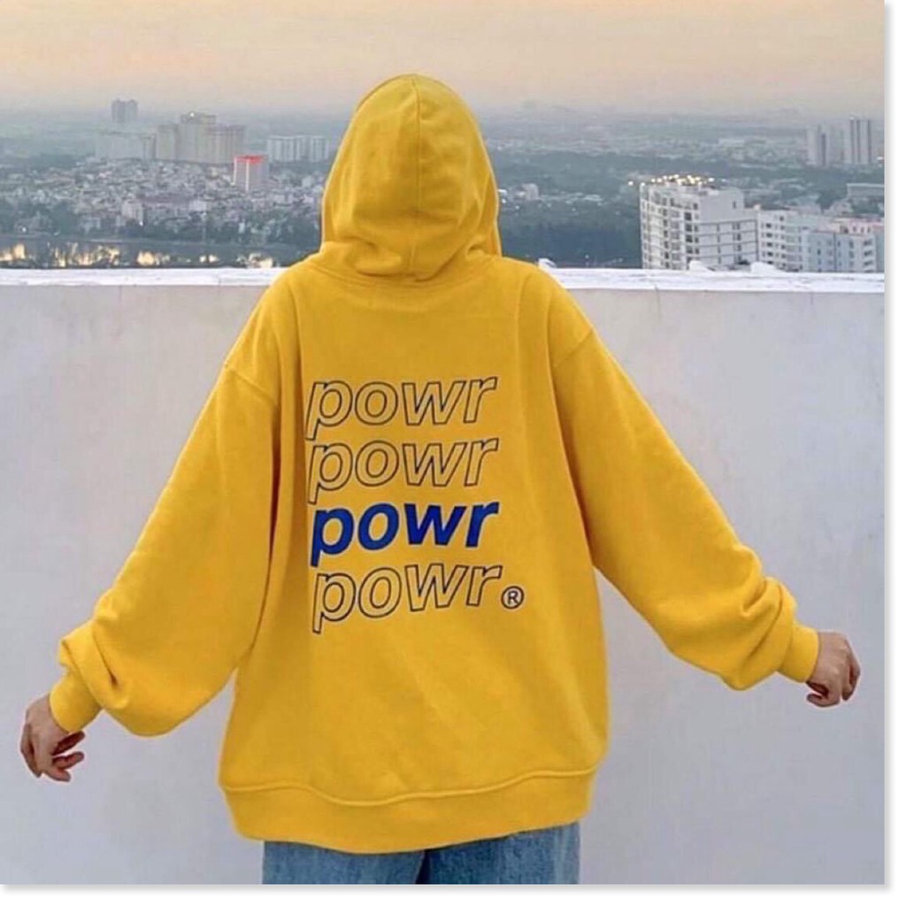 Áo khoác  hoodie nữ fomr rộng Hàn Quốc đủ size đủ màu POWR