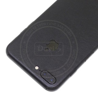 Miếng dán da dán full viền cho iphone 7 Plus làm từ da thật cao cấp - Davis