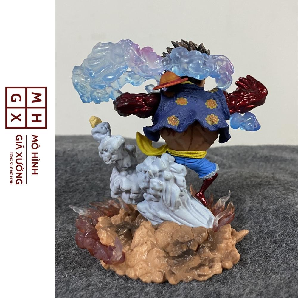 Mô hình One Piece Luffy gear 4 trạng thái chiến đấu . Cao 13cm , nặng 300gram . Figure Tượng Monkey D.Luffy Vua Hải Tặc