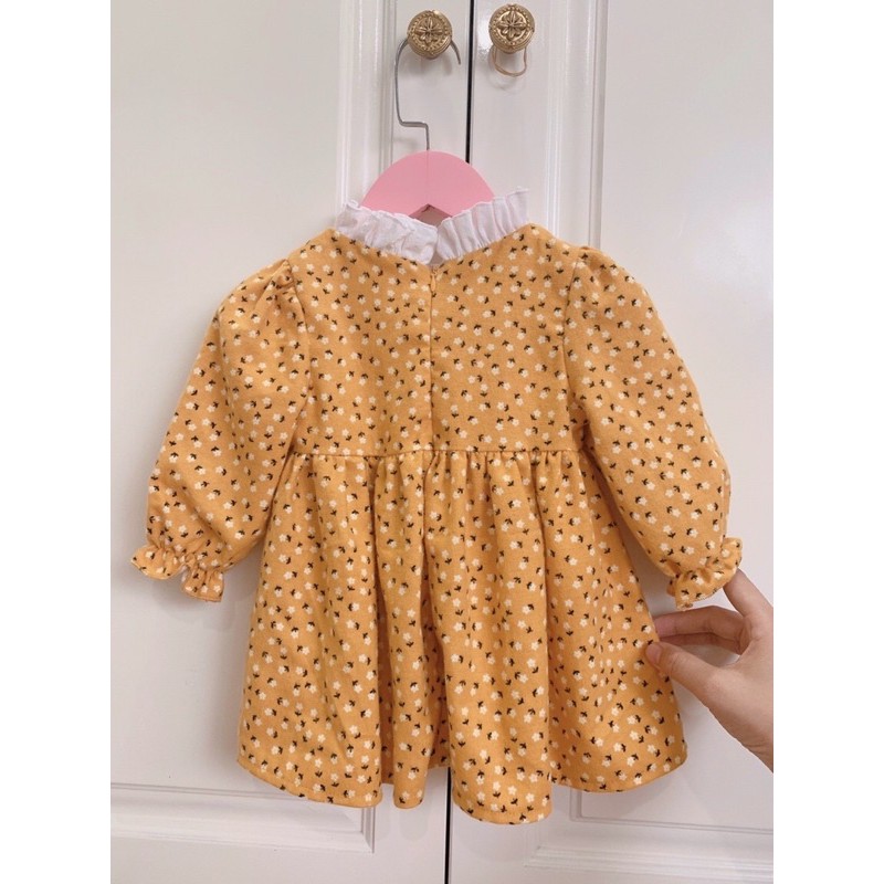 Váy Trẻ Em 𝑭𝑹𝑬𝑬𝑺𝑯𝑰𝑷NHƯ Ý HOUSE'S - Đầm công chúa cho bé Hàng Thiết Kế- chất vải cào bông hoa nhí vàng