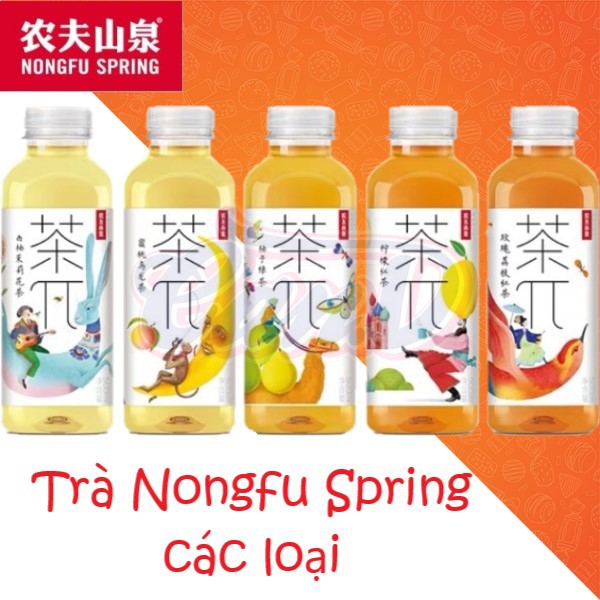 (7 vị) Trà Nongfu Spring các loại chai 500ml - 900ml