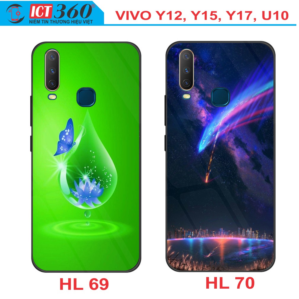 Ốp Lưng Kính VIVO Y12, Y15, Y17, U10 in Hình 3D - in theo yêu cầu