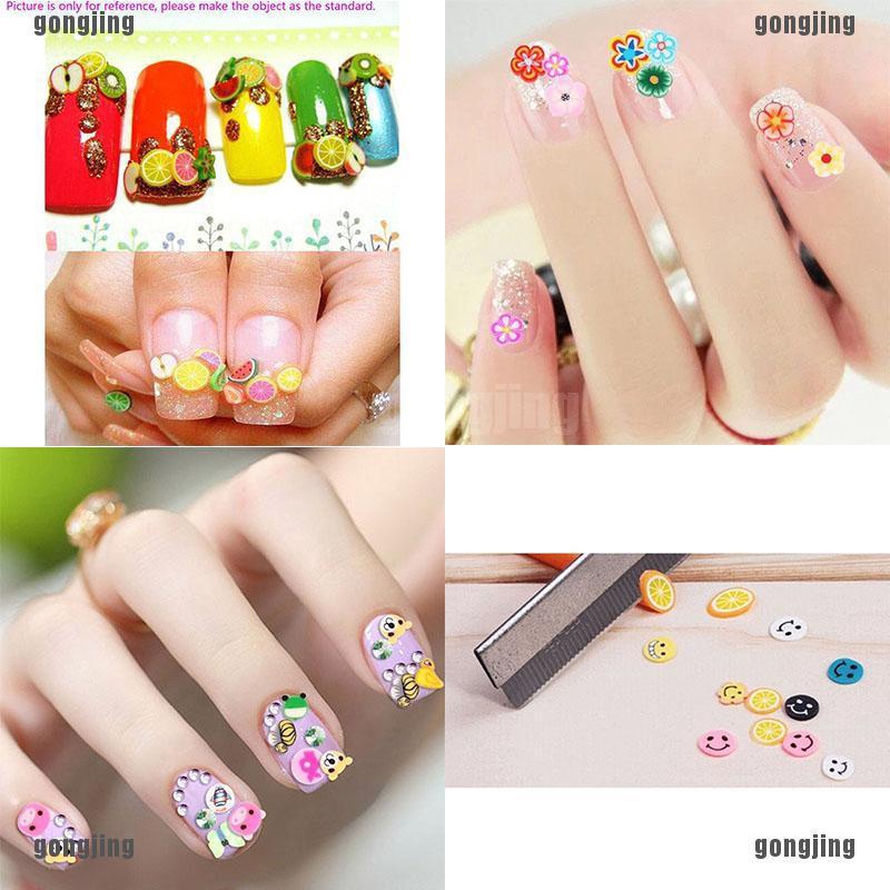 1000 nhãn tự dán móng tay bằng đất sét polyme