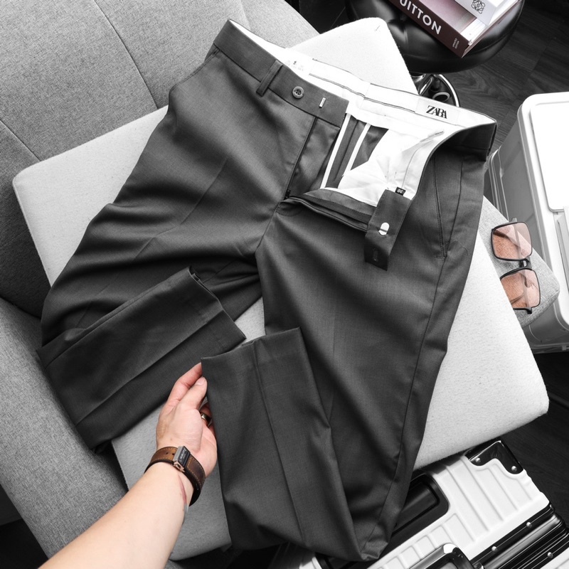 Quần tây nam Trousers men Zara From slim,vải âu cao cấp, quần âu công sở sang trọng,lịch lãm