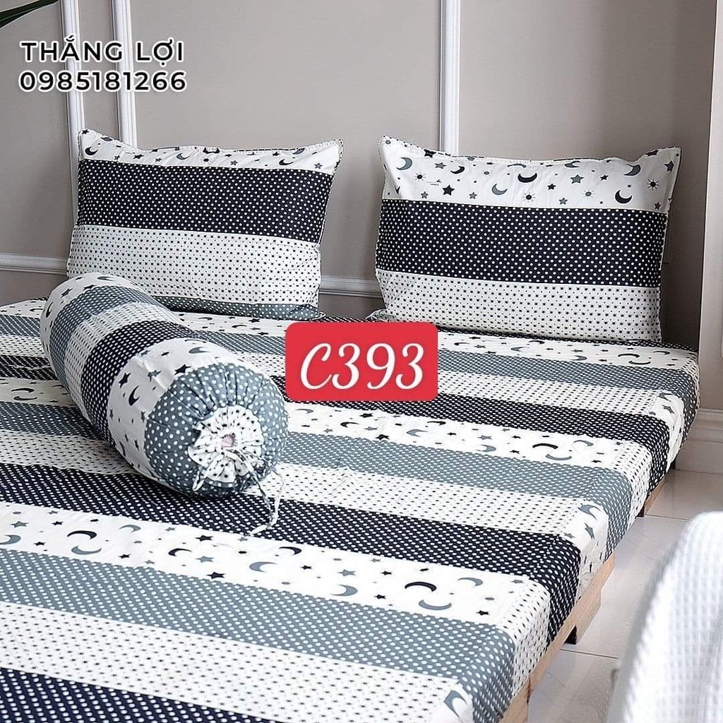 Drap Cotton ga giường 100% chính hãng, ga trải giường, Mềm Mịn Mát, Không xù Lông, Phai Màu
