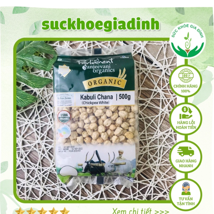 Đậu Gà Hữu Cơ Parliament 500g