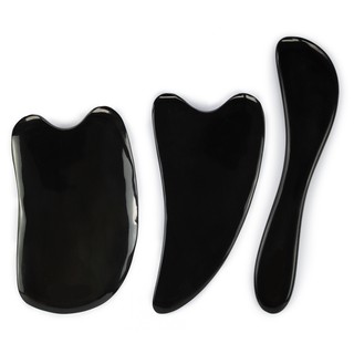 Guasha Set 3 Từ Sừng Trâu - Massage Giảm nhăn Nâng cơ Da Mặt Cổ - Cạo Gió Giảm đau -Hanmade MADE IN VIETNAM