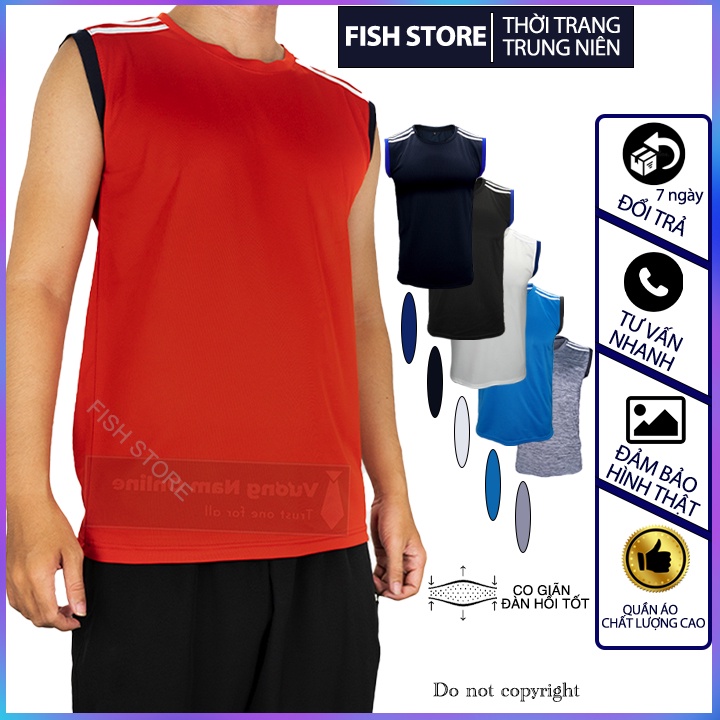 Áo ba lỗ nam tanktop cao cấp vải thun lạnh co giãn 4 chiều dập vân FF20W