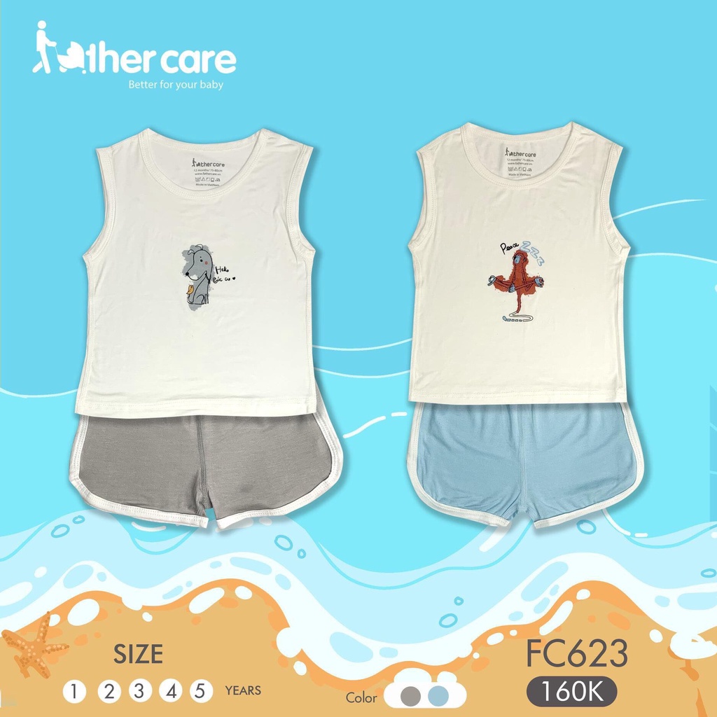 Quần áo cho bé trai, bé gái hãng father care size 12M-36M, Bọ quần áo cho bé, bé trai, bé gái