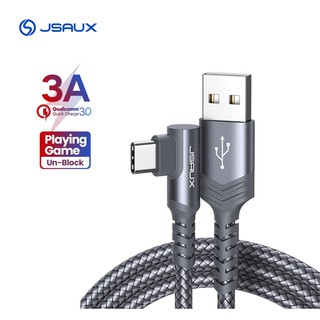 Dây cáp sạc nhanh jsaux usb loại c 90 độ cho điện thoại android