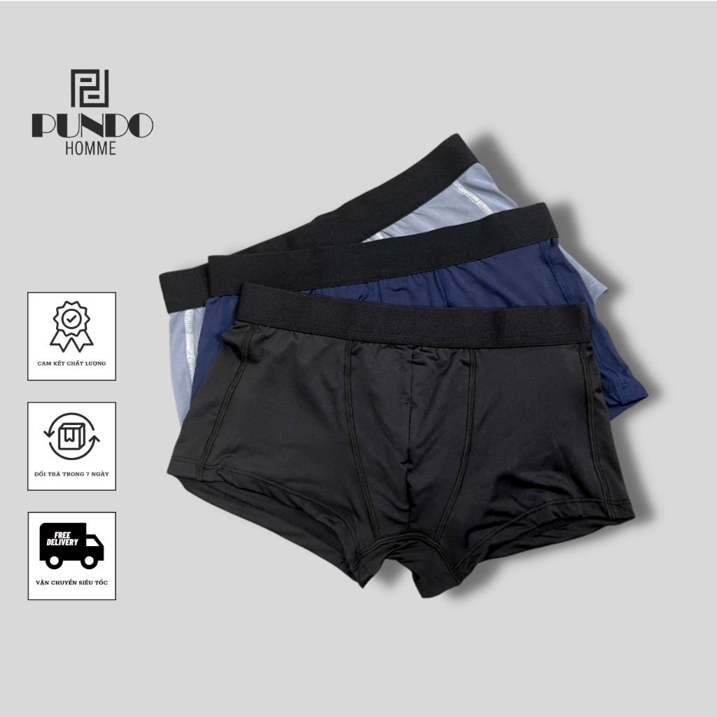 Quần boxer nam PUNDOHOMME chất thun lạnh cao cấp co giãn 4 chiều thoải mái thấm hút tốt QLPD02