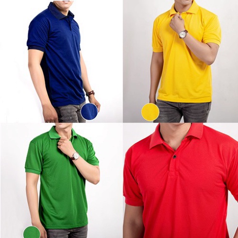 Áo Thun Có Cổ Nam Polo Thoitrang24h Nhiều Màu Vải Cá Sấu 4 Chiều Không Xù Lông