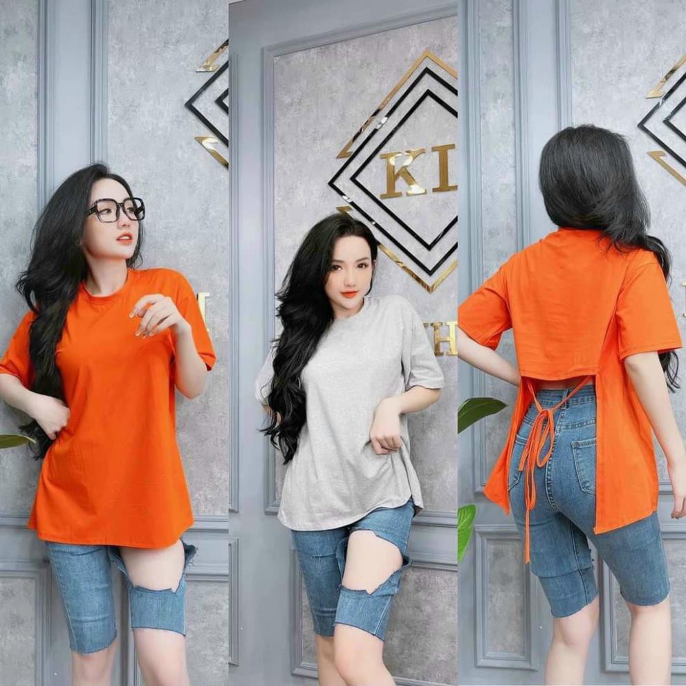 Áo Thun Nữ Áo Phông Nữ Sexy Buộc Dây Lưng-Form Rộng-Thời Trang Sành Điệu-Chất Liệu Thoáng Mát *