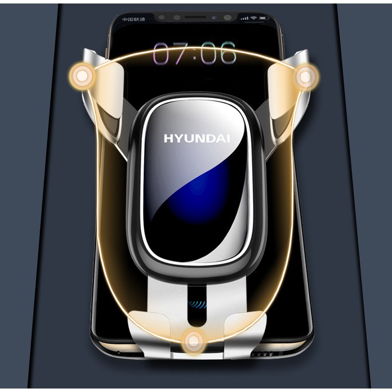 Giá đỡ điện thoại trên xe hơi Huyndai - giá kẹp điện thoại trên oto gắn cửa điều hòa