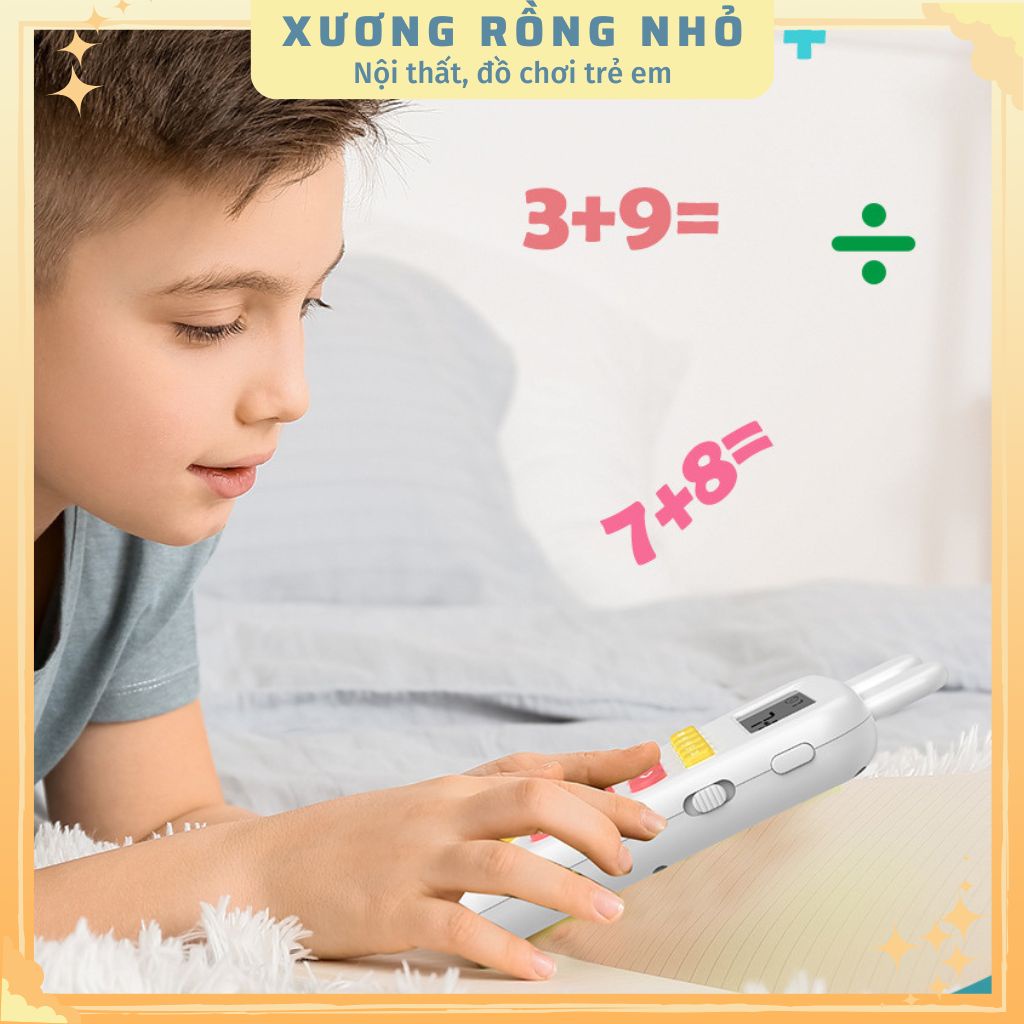 Máy tính học toán cho bé, đồ chơi giáo dục sớm giúp bé học toán dễ dàng, dành cho bé từ 3 đến 9 tuổi