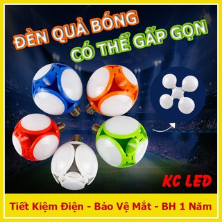 Đèn led trần 4 cánh hình quả bóng có thể gập