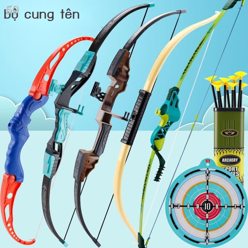 Đồ chơi cung tên cho trẻ em lớn bắn tỉa nỏ bé trai và gái cốc hút ngoài trời bộ