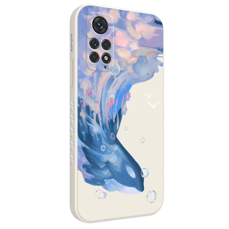 Ốp Điện Thoại Hình Cá Voi Cho Xiaomi Redmi Note 11 11S 11T Pro Plus + 4G 5G