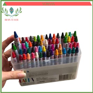 [Hộp Màu cho Bé] HỘP MÀU 64 CÂY CRAYON HỘP NHỰA