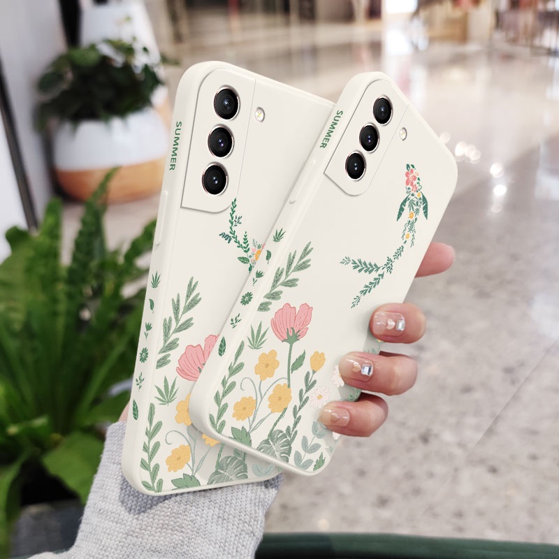Ốp Điện Thoại Tpu Dẻo In Hình Cây Cối Sáng Tạo Cho Samsung Galaxy S21 S20 FE Ultra Plus